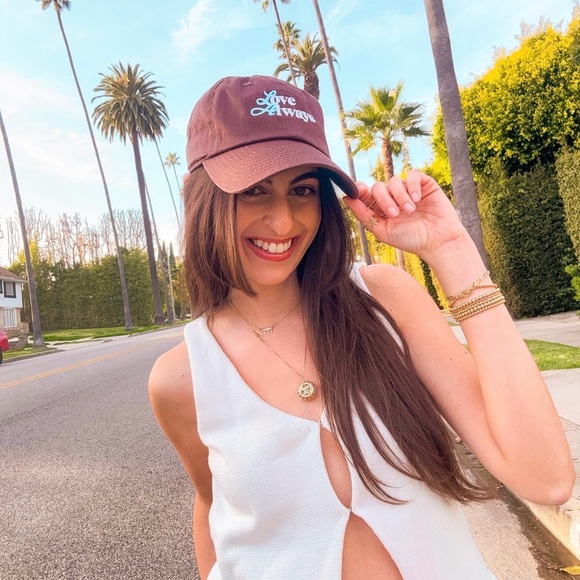 ***15 BRAND NEW HATS @ $36/HAT*** Love Always Embroidered Brown Cap main image 7
